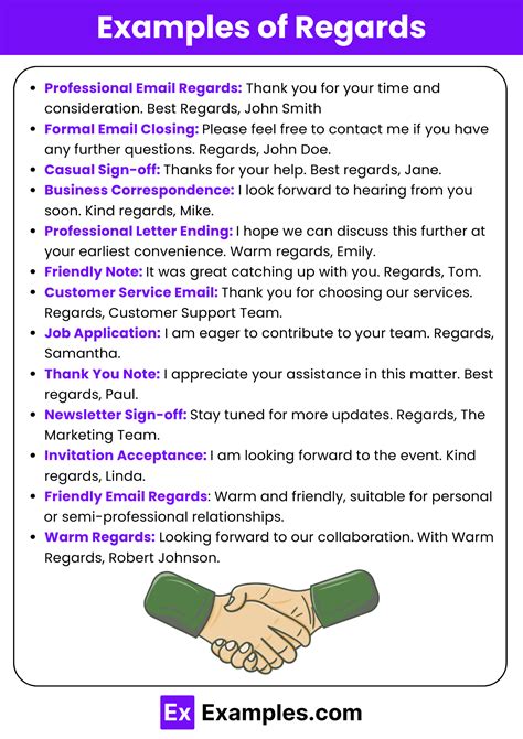 kind regards or warm regards.
